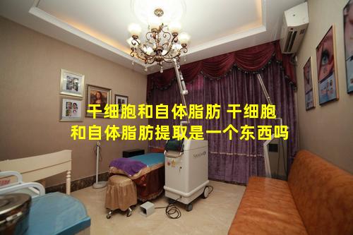 干细胞和自体脂肪 干细胞和自体脂肪提取是一个东西吗